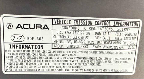 2018 Acura TLX w/Tech