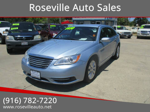 2014 Chrysler 200 for sale at Roseville Auto Sales in Roseville CA