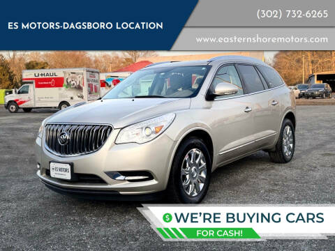 2016 Buick Enclave for sale at ES Motors-DAGSBORO location in Dagsboro DE
