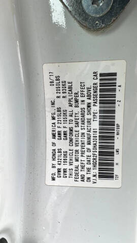 2017 Honda Accord Sport