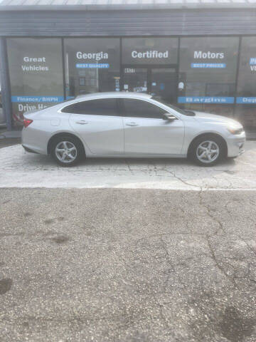 2016 Chevrolet Malibu for sale at Georgia Certified Motors in Stockbridge GA