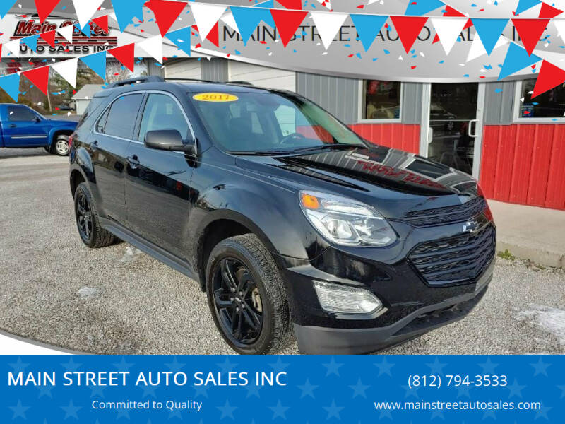 2017 Chevrolet Equinox for sale at MAIN STREET AUTO SALES INC in Austin IN