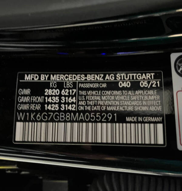 2021 Mercedes-Benz S-Class S 580 4MATIC