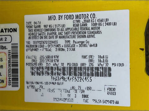 2016 Ford Mustang V6