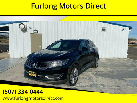 2016 Lincoln MKX for sale at Furlong Motors Direct in Faribault MN