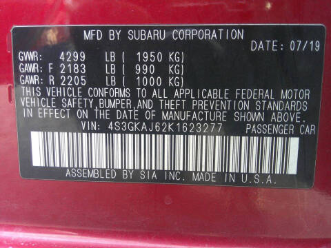 2019 Subaru Impreza Sport