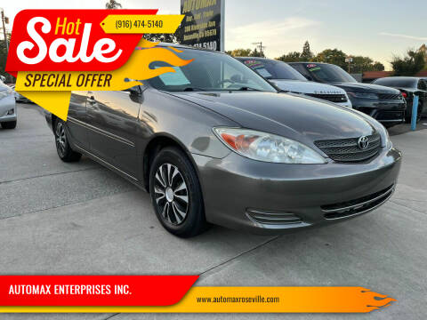 2003 Toyota Camry for sale at AUTOMAX ENTERPRISES INC. in Roseville CA