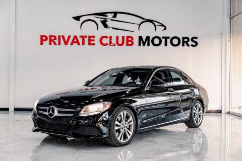 2018 Mercedes-Benz C-Class for sale at Private Club Motors in Houston TX
