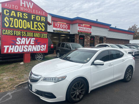 2015 Acura TLX for sale at HW Auto Wholesale in Norfolk VA