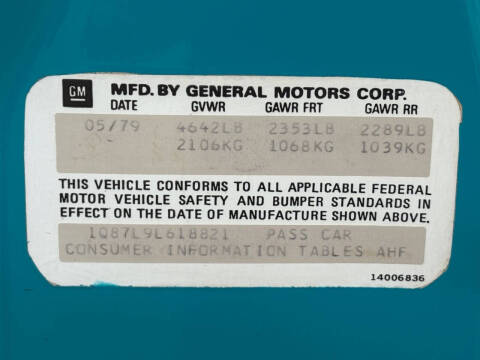 1979 Chevrolet Camaro