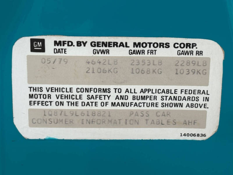 1979 Chevrolet Camaro