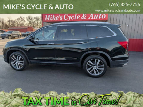 2017 Honda Pilot for sale at MIKE'S CYCLE & AUTO in Connersville IN