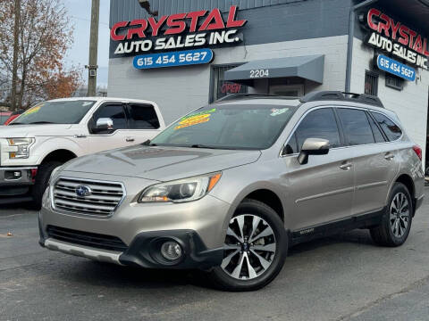 2016 Subaru Outback for sale at Crystal Auto Sales Inc in Nashville TN