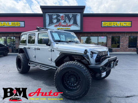 2019 Jeep Wrangler Unlimited for sale at B & M Auto Sales Inc. in Oak Forest IL