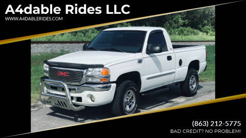 2004 GMC Sierra 1500 for sale at A4dable Rides LLC in Haines City FL