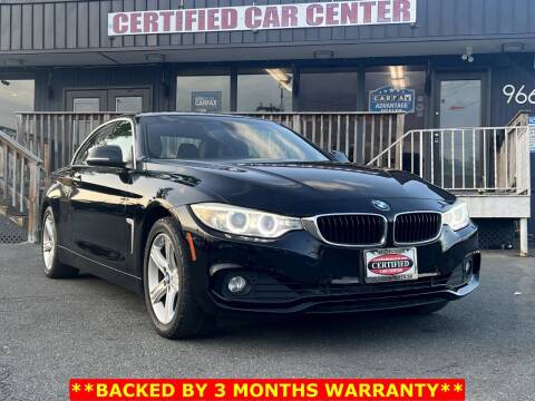 2015 BMW 4 Series for sale at CERTIFIED CAR CENTER in Fairfax VA