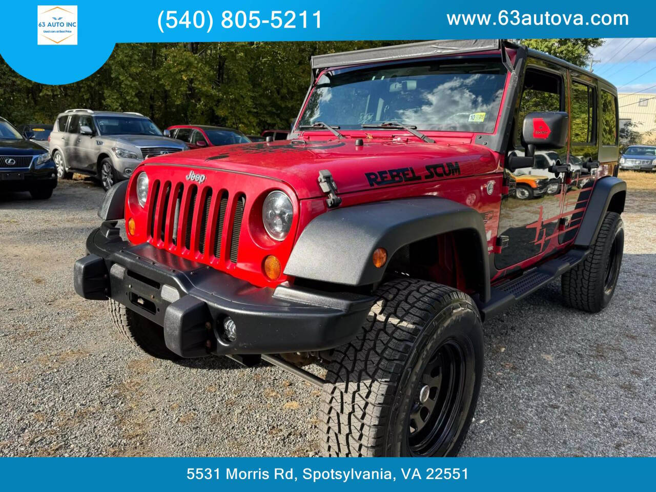 2007 Jeep Wrangler Unlimited for sale at 63 Auto Inc in Spotsylvania, VA