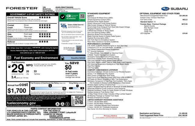 2026 Subaru Forester Premium