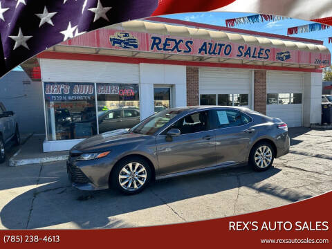 2018 Toyota Camry for sale at Rex's Auto Sales in Junction City KS