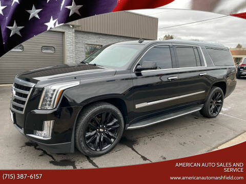 2015 Cadillac Escalade ESV for sale at AMERICAN AUTO SALES AND SERVICE in Marshfield WI