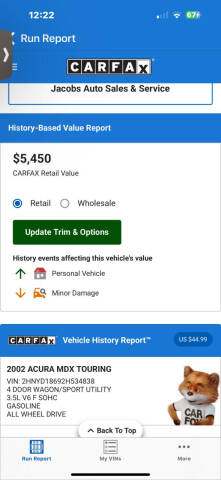 2002 Acura MDX Touring