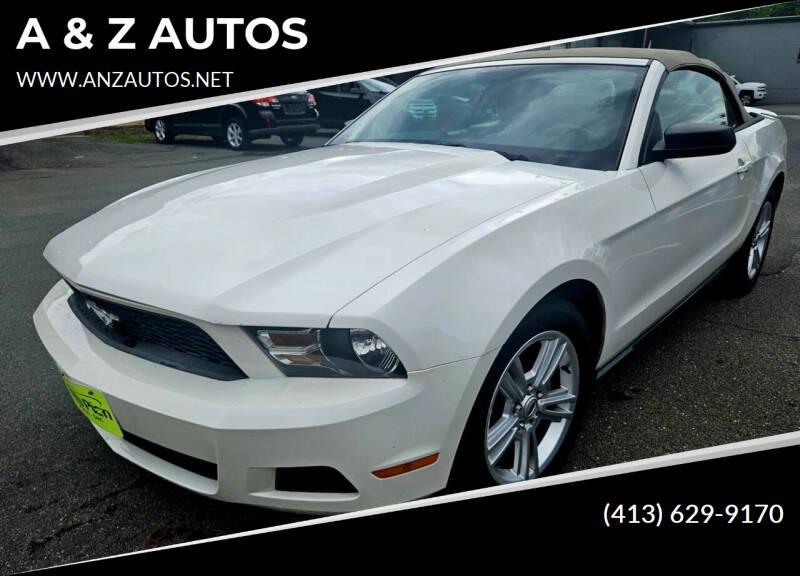 2010 Ford Mustang for sale at A & Z AUTOS in Westfield MA