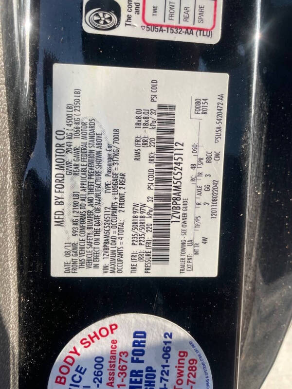 2012 Ford Mustang V6 Premium