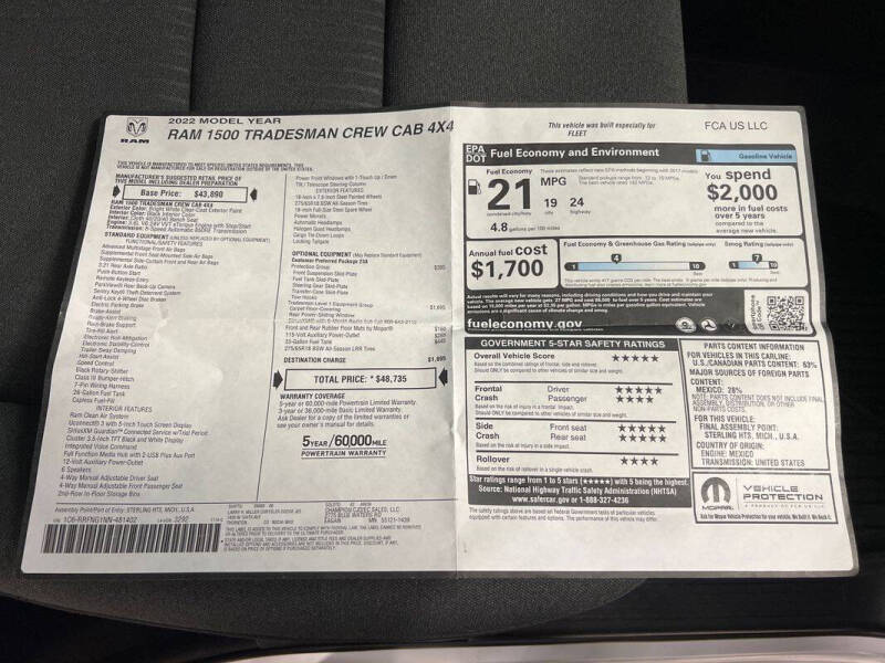 2022 RAM 1500 Tradesman