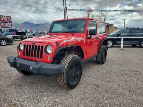 2015 Jeep Wrangler for sale at Bickham Used Cars in Alamogordo NM