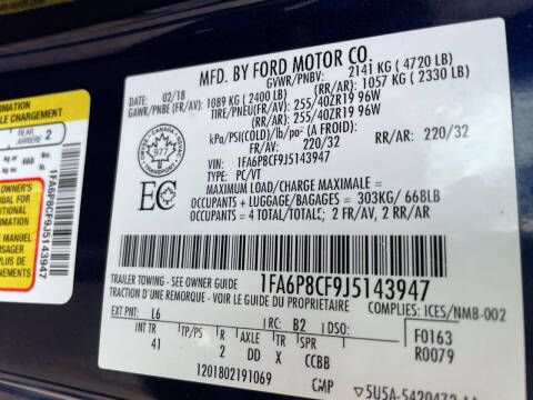 2018 Ford Mustang GT Premium