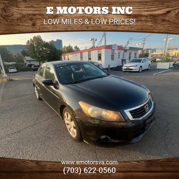 2008 Honda Accord for sale at E Motors INC in Vienna VA