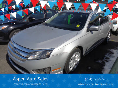 2010 Ford Fusion for sale at Aspen Auto Sales in Wayne MI