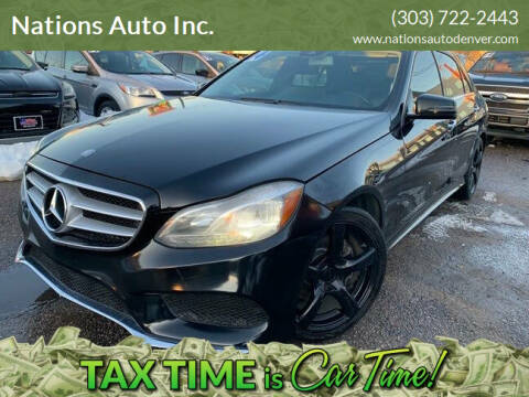 2014 Mercedes-Benz E-Class for sale at Nations Auto Inc. in Denver CO
