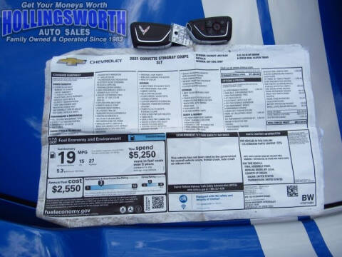 2021 Chevrolet Corvette Stingray