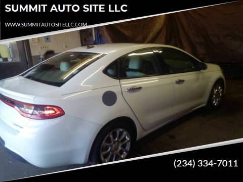 2013 Dodge Dart for sale at SUMMIT AUTO SITE LLC in Akron OH