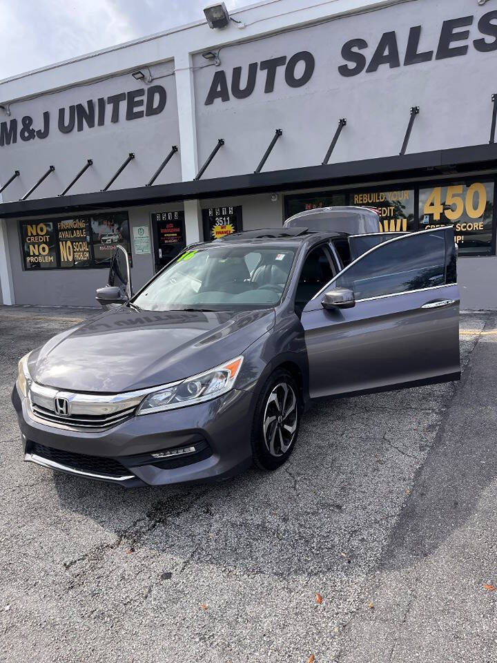 2016 Honda Accord for sale at M & J UNITED AUTO SALES in LAUDERDALE LAKES, FL