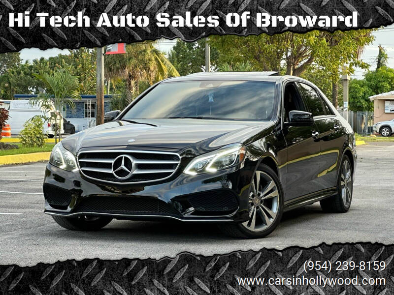 2016 Mercedes-Benz E-Class for sale at Hi Tech Auto Sales Of Broward in Hollywood FL
