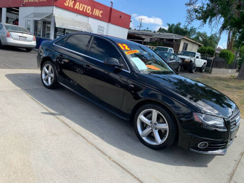 2012 Audi A4 for sale at 3K Auto in Escondido CA