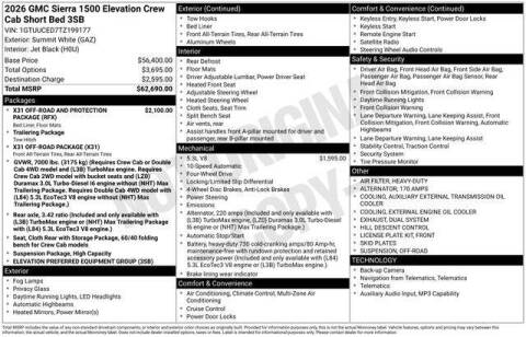 2026 GMC Sierra 1500