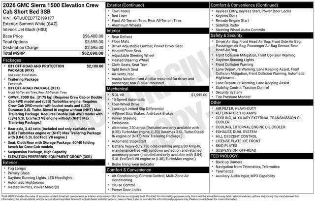 2026 GMC Sierra 1500