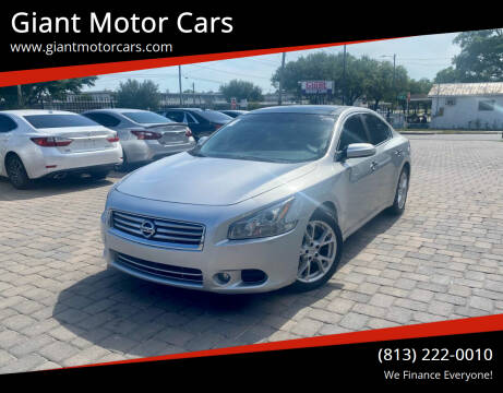2012 Nissan Maxima for sale at Giant Motor Cars in Tampa FL