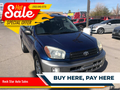 2002 Toyota RAV4 for sale at ROCK STAR TRUCK & AUTO LLC in Las Vegas NV
