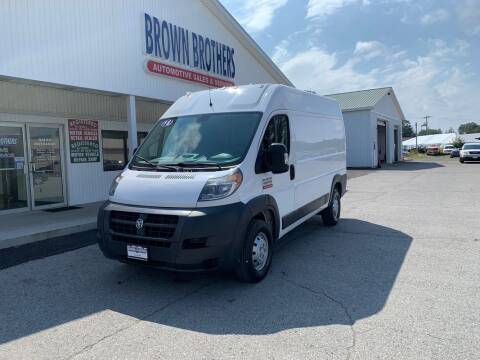 2018 RAM ProMaster for sale at Brown Brothers Automotive Sales And Service LLC in Hudson Falls NY