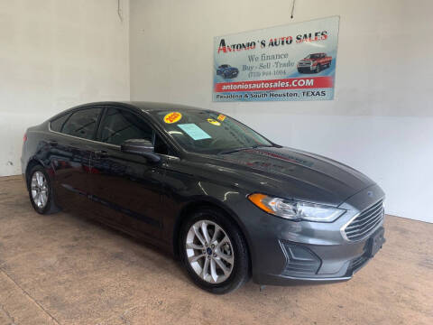 2020 Ford Fusion for sale at Antonio's Auto Sales - Antonio`s 3001 in Pasadena TX