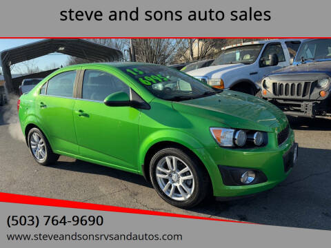 2015 Chevrolet Sonic for sale at steve and sons auto sales - Steve & Sons Auto Sales 2 in Portland OR