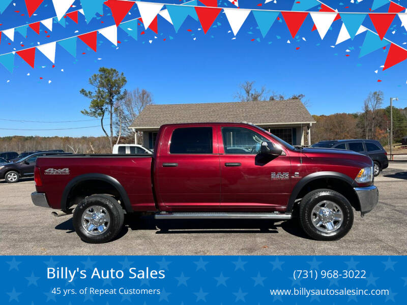 2018 RAM 2500 for sale at Billy's Auto Sales in Lexington TN