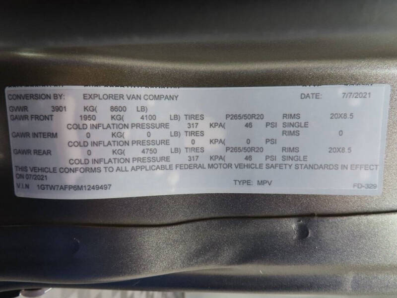 2021 GMC Savana 2500