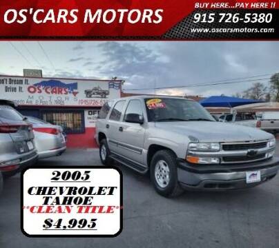 2005 Chevrolet Tahoe for sale at Os'Cars Motors in El Paso TX