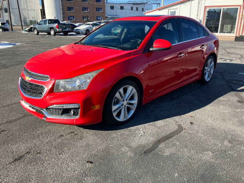 2015 Chevrolet Cruze for sale at R & J Auto Sales in Pocatello ID
