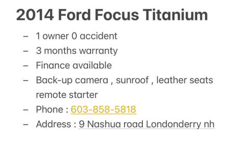 2014 Ford Focus Titanium